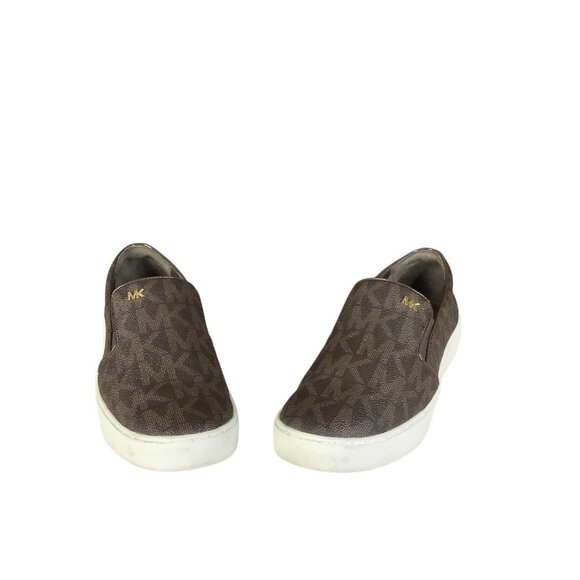 Michael Michael Kors Keaton Slip on Sneakers Women's Shoes Brown Size 7M - Picture 1 of 12